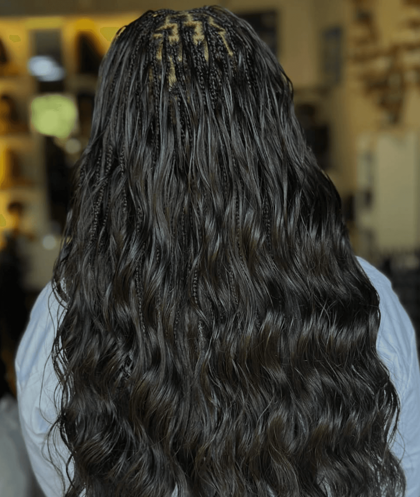 Fulani braids · gold accents